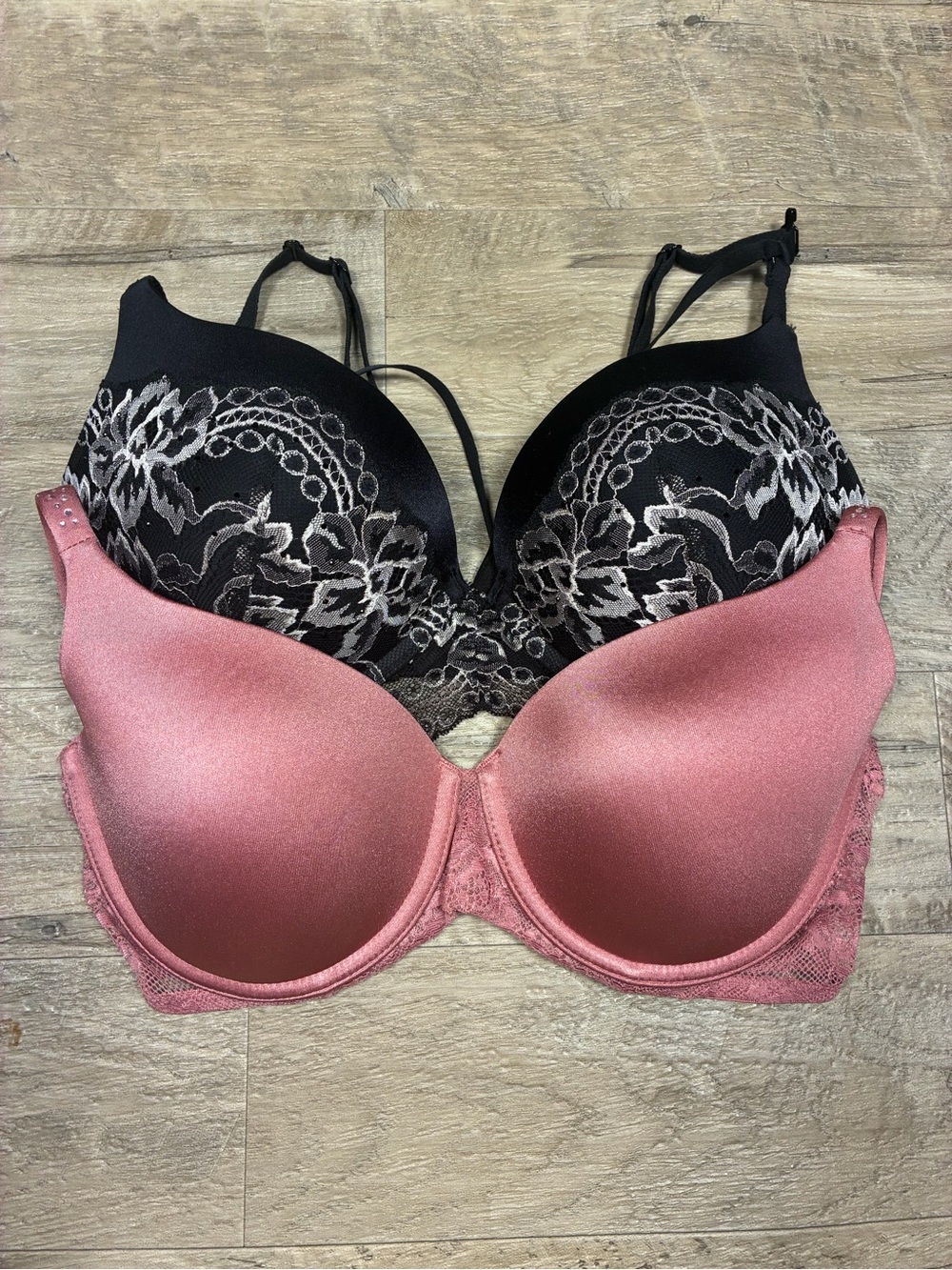 La Senza 2 Underwired Bras Hello Sugar Push Up So Free Lace Satin